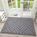 Door Mat Indoor, Non-Slip Rubber Backing Entry Rug & Door Mats, Low-Profile by JEEDOVIA