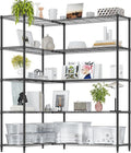 IZEUK Linked Storage Racks, DIY Adjustable Heavy Duty Metal Shelving Unit by IZEUK