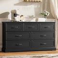 7 Drawer Dresser for Bedroom, Rustic Farmhouse Dresser by Thacuok