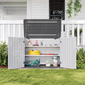 Aoxun White Outdoor Storage Cabinet by Aoxun