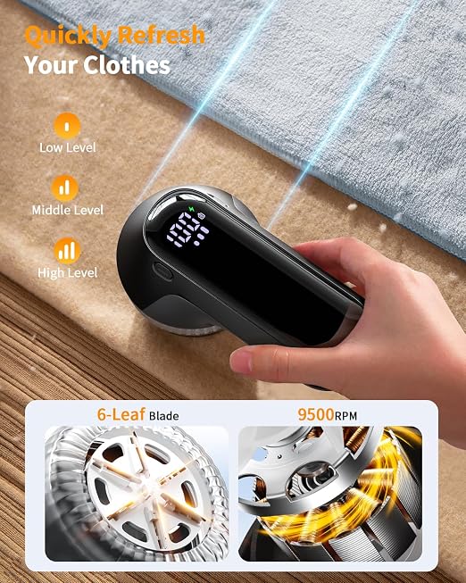 Fabric Shaver, Rechargeable Lint Shaver - Image 2