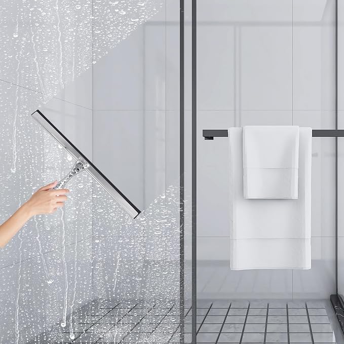 12" Silver Shower Squeegee - Image 5