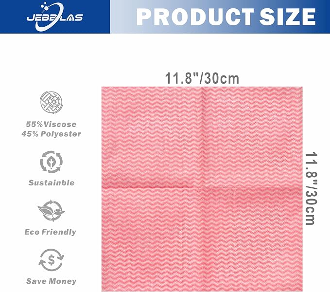 JEBBLAS Reusable Cleaning Cloths Handi Wipes Reusable Cloths Dry Cleaning - Image 2