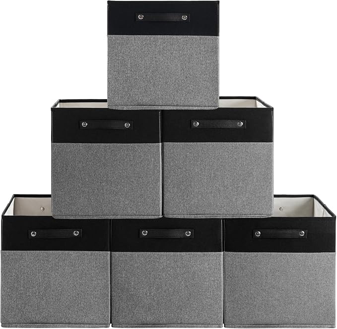 13 x 13 Inch Fine Linen Storage Bins by FinishingBo