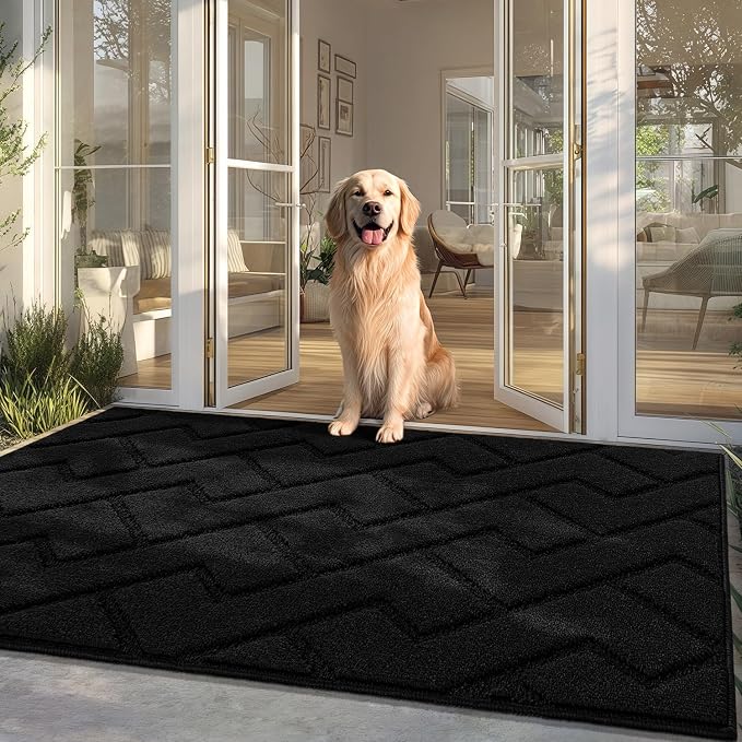 hicorfe Front Door Mat Outside Entrance, Stain and Fade Resistant, Non Slip by Hicorfe