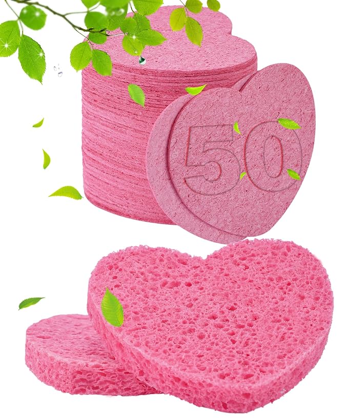 50-Count Compressed Facial Sponges by METUUTER