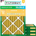 Filterbuy 30x36x2 Air Filter MERV 11 Allergen Defense Replacement, by Filterbuy