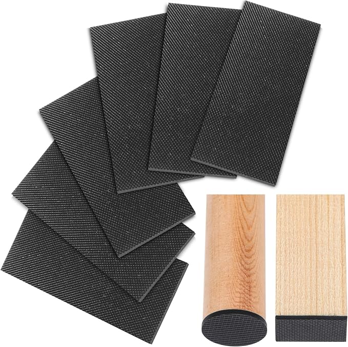 CHUNZEXI Non Slip Furniture Pads 6 PCS 6" x 2", Self Adhesive Rubber Grippers by CHUNZEXI