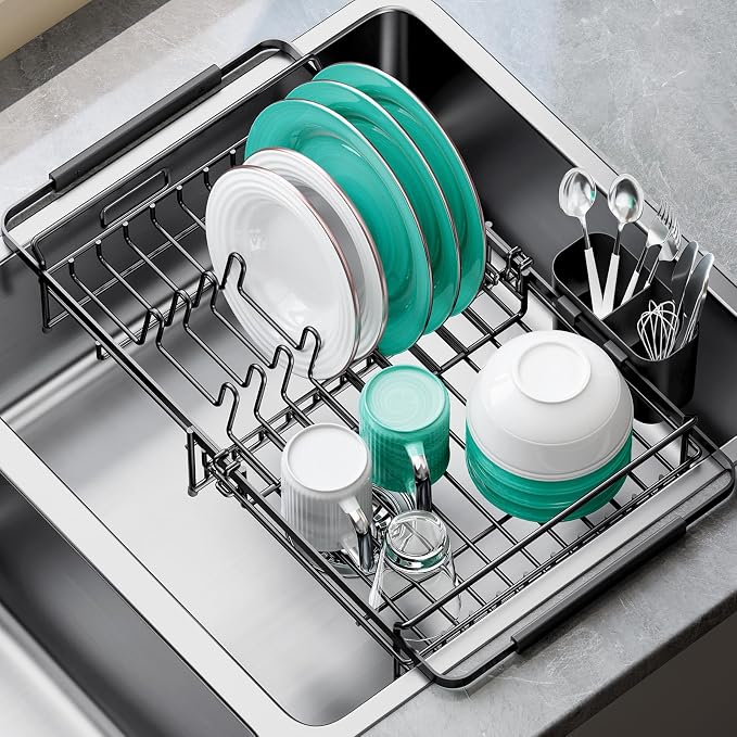 Dish Drying Rack in Sink by Urackify