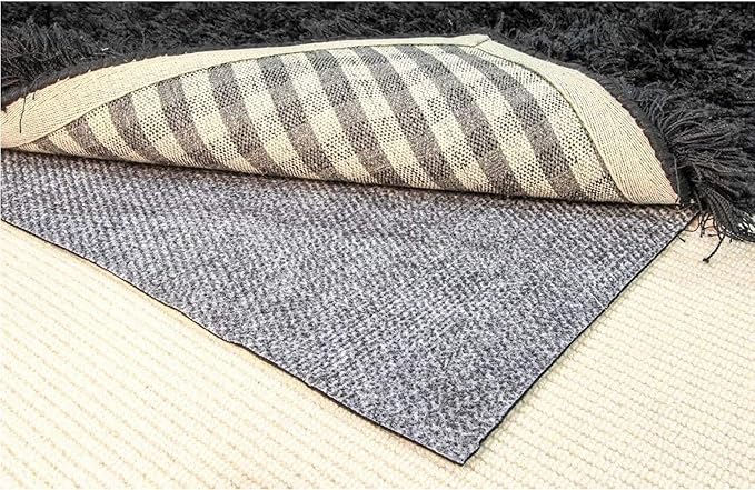 Hold-a-Rug Plush 3' x 5' Nonskid, Nonslip Rug Pad, Reversible Gripper, ¼ Thick by Hold-a-Rug