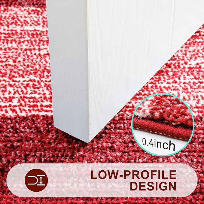 Kitinjoy Indoor Outdoor Door Mat, 48x30 Non-Slip Absorbent Dirt Trapper - Image 4