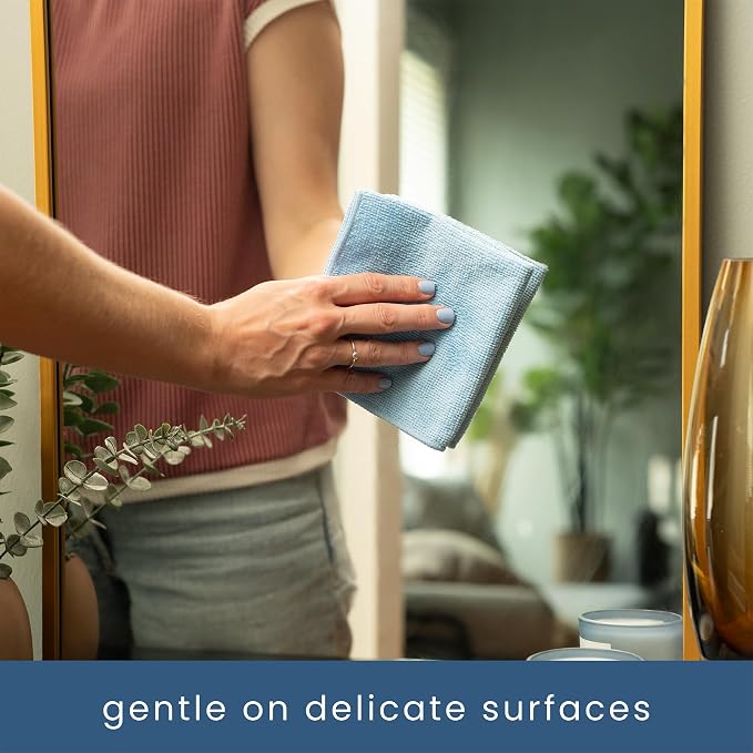S&T INC. 50 Pack Microfiber Cleaning Cloth, Bulk Towels - Image 3