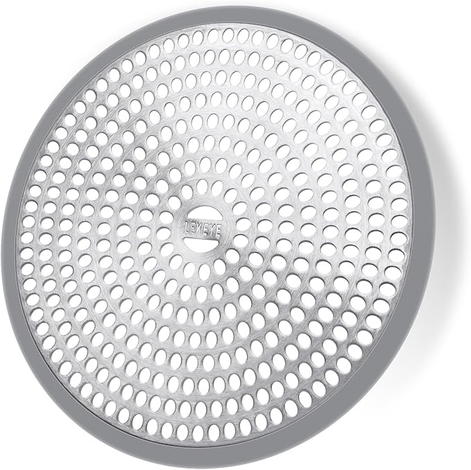 LEKEYE Shower Drain Hair Catcher/Strainer/Stainless Steel and Silicone by LEKEYE