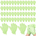 104 Pcs Exfoliating Glove Bulk Shower Gloves by Didaey