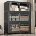 150GAL Storage Bins with Lid and Wheels, Stackable Closet Organizers and by Fangtueh