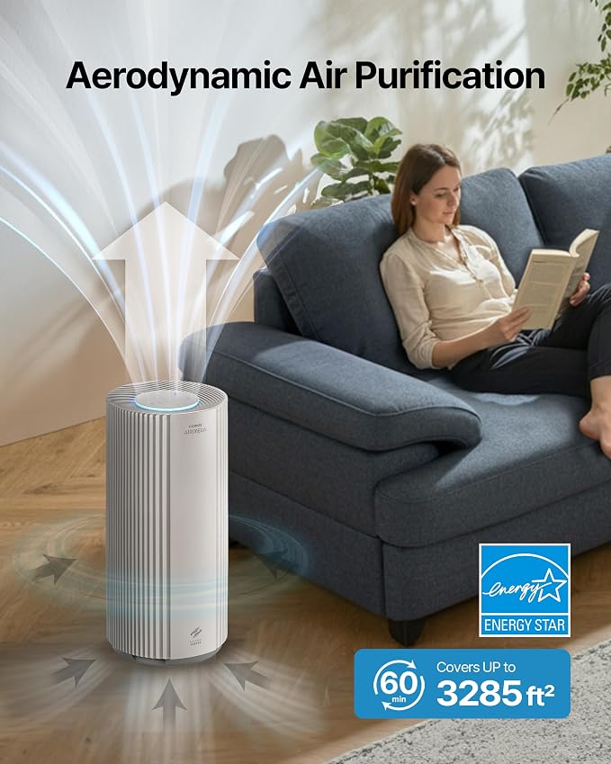 COWAY Air Purifiers for Large Room Whole Home Up to 3, True HEPA Filter for - Image 3