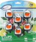 Air Jungles Eleu Pomelo Scent Car Air Freshener Clip, 6 Vent Clips, 4 ml Each by AirJungles