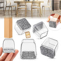 24PCS Square Chair Leg Floor Protectors, Furniture Sliders, Chair Leg Protectors by Indemo