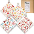 Swedish Dishcloths for Kitchen, 8 Pack Watercolor Reusable Paper Towels by Eulnars