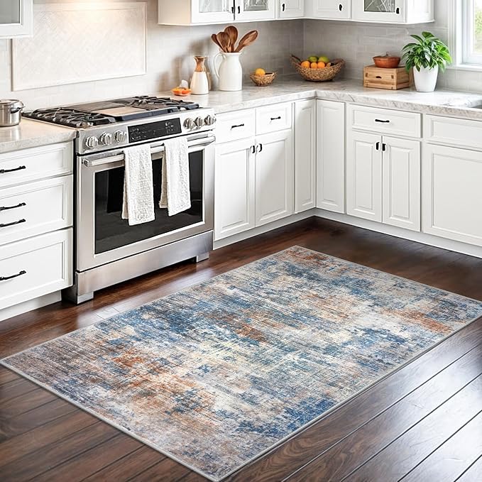 IOHOUZE Abstract Area Rug 3x5 Ft Washable Rugs - Image 2
