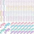 Patelai 200 Pcs Handle Grip Nail Brush Bulk Colorful Nail Scrubber Fingernail by Patelai