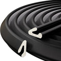 V-Shaped Weather Stripping Door Seal, 19.7FT Draft Stopper by VANNESSE