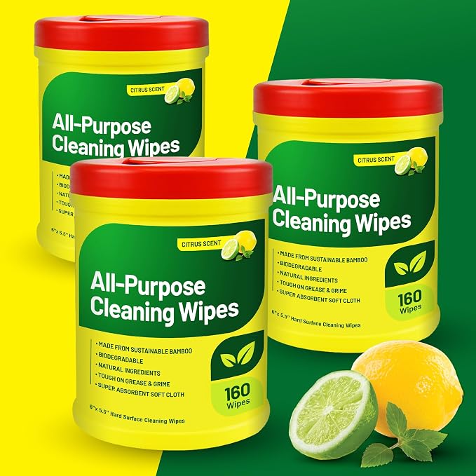 RTS Companies Inc All-Purpose Cleaning Wipes, Citrus Scent, Biodegradable - Image 5