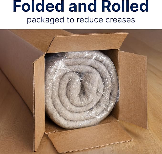 RUGPADUSA - Eco-Plush - 9' Square - 1/2" Thick - 100% Felt - Luxurious - Image 8