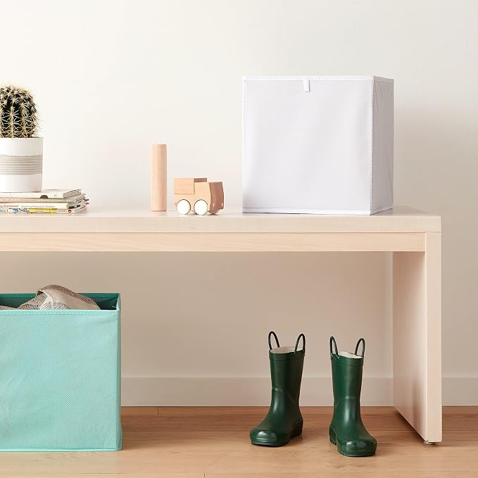 Amazon Basics Cube Organizer Bins, Collapsible Storage Baskets - Image 6