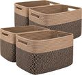 OIAHOMY 4 Pack Storage Baskets for Organizing, Basket for Shelves by MasterofSpaceOptimization