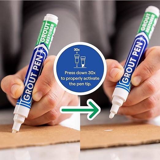 Grout Pen White Tile Paint Marker: Waterproof Grout Paint, Tile Grout Colorant - Image 3