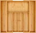 VaeFae Premium Bamboo Drawer Organizer, Expandable Silverware Drawer Organizer by VaeFaeDirect