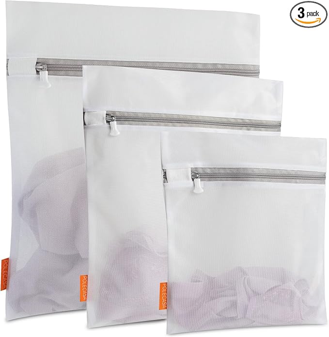 Polecasa 3Pcs Extra Durable Fine Mesh Laundry Bags by Polecasa