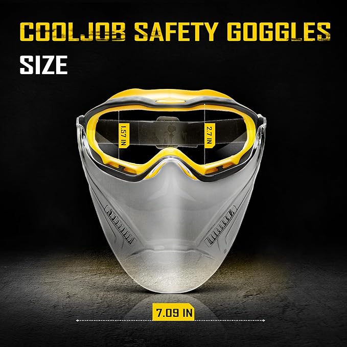COOLJOB Safety Goggles Over Glasses - Image 6