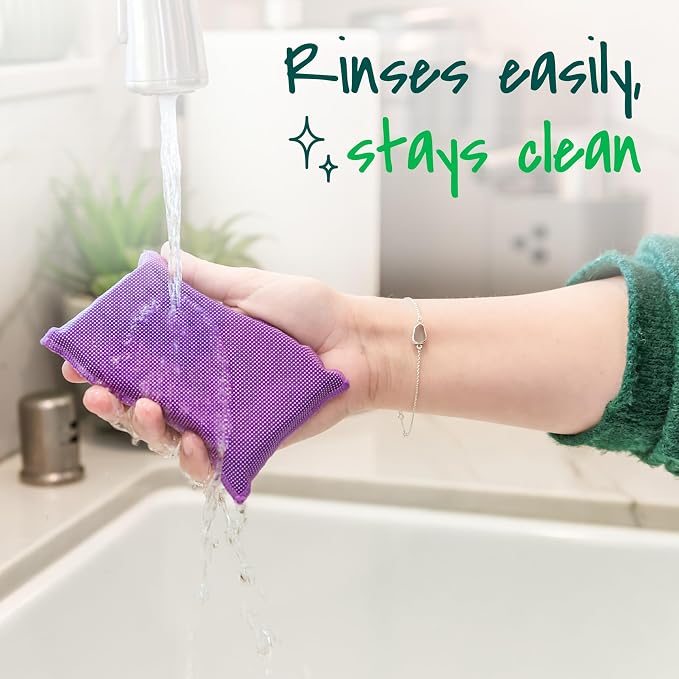 Scotch-Brite Stay Clean Scrubber Pads, Non-Scratch Dish Sponges - Image 6
