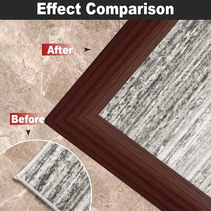 20Ft Carpet Floor Transition Strip, Self Adhesive Floor Edging Trim Strip - Image 7