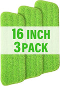 16.5 inch Mop Pads Refills, 3 Pack Microfiber Reusable Replacement Mop Pads by PANDAGRIP