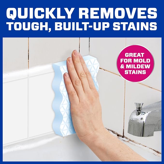 Mr. Clean Magic Eraser Sponge, Bathroom Cleaner, Shower Cleaner, Tub Cleaner - Image 5