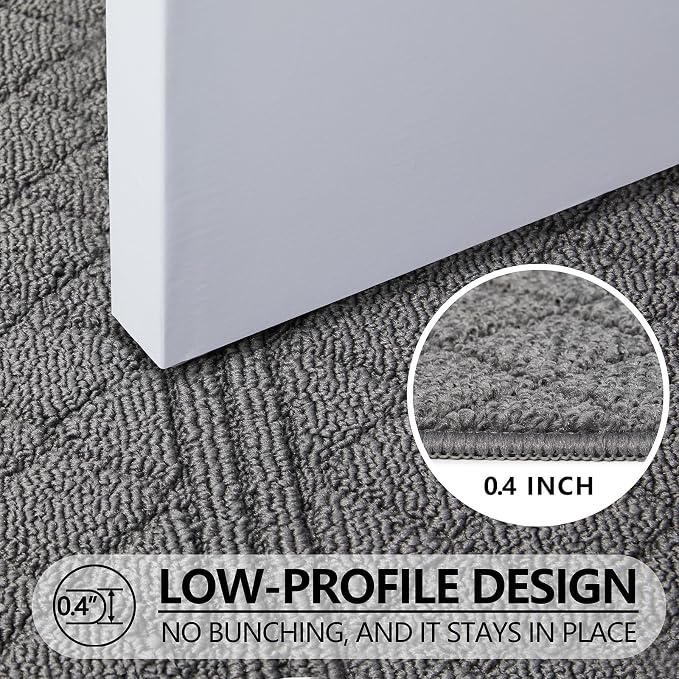 REFETONE Indoor Doormat, Front Back Door Mat 36"x59" Absorbent Rubber Backing - Image 5