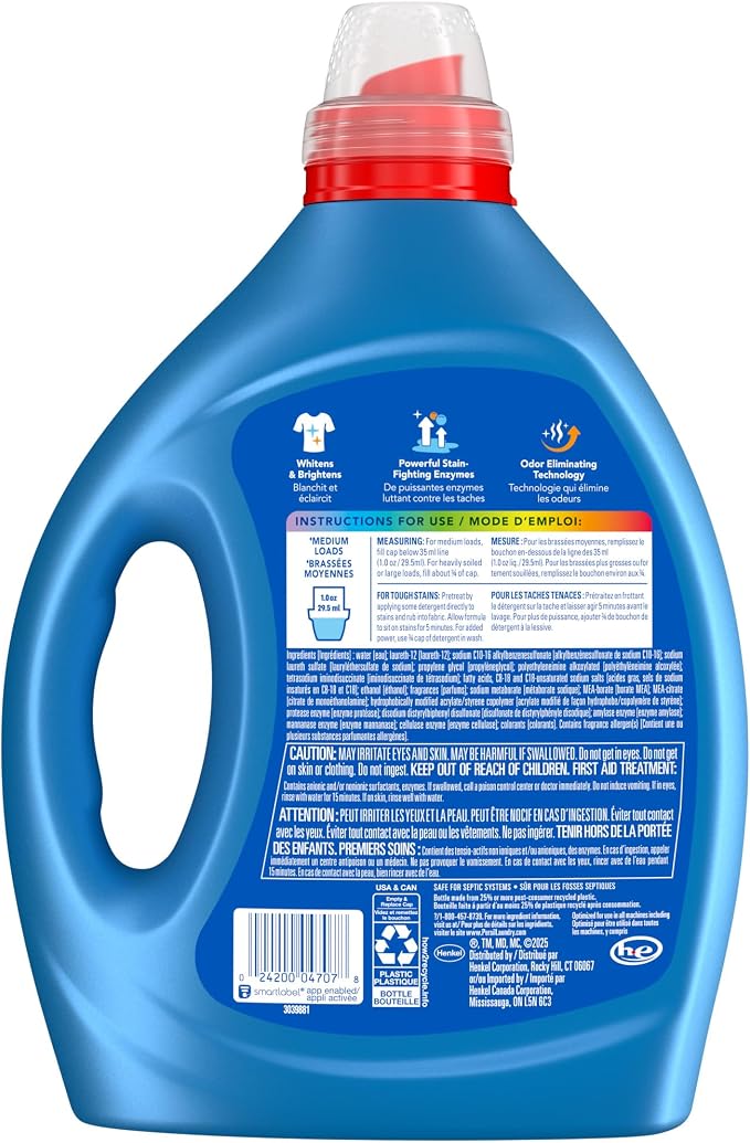 Persil Advanced Clean Oxi+Odor Power, Liquid Laundry Detergent, High Efficiency - Image 2