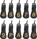 10pcs /Set Black Hybrid Iron Head Covers Protector by CRAFTSMANGOLF