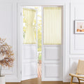 Tollpiz Small Sheer Door Curtain Closet Linen Textured Curtain Sheers Doorway by Tollpiz