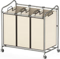 Simple Houseware Heavy-Duty 3-Bag Laundry Sorter Cart by SimpleHouseware
