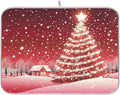 Christmas Tree Red Dish Drying Mat by Wamika