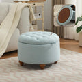 24Inch Round Storage Ottoman by WUTUTUEE