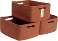 Large Storage Baskets for Shelves, Closet Organizers Bins for Clothes Blanket by MiniArkStorageBasketsHome