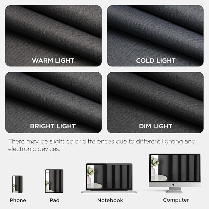 Joydeco Blackout Door Curtain for Doorway Privacy 90 Inches Long, Grommet - Image 8