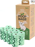 JIWON 100% Certified Home Compostable Dog Poop Bags, OK Compost & Seedling by JIWON