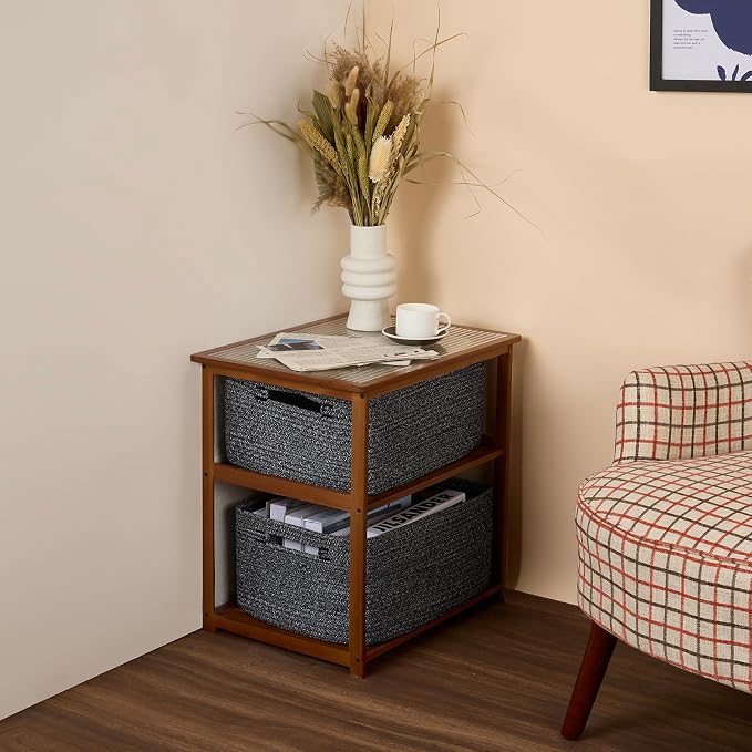 Large Storage Baskets for Shelves, Closet Organizers Bins for Clothes Blanket - Image 8