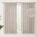 YoungsTex Natural Linen Curtains 45 Inch Length by YoungsTex